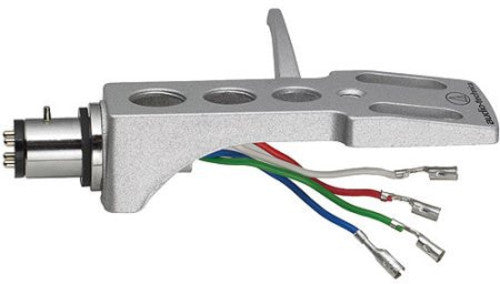 Audio Technica - AT-HS1 Universal 1/2-Mount Headshell includes color coded wires and Mounting Hardware (Silver) (Works with AT-LP120-USB, AT-LP240-USB and AT-LP1240-USB Turntables)