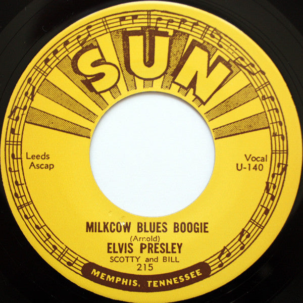 Presley, Elvis, Scotty And Bill - Milkcow Blues Boogie/You're A Heartbreaker (7", 1973, Reissue) (Pre-Loved)