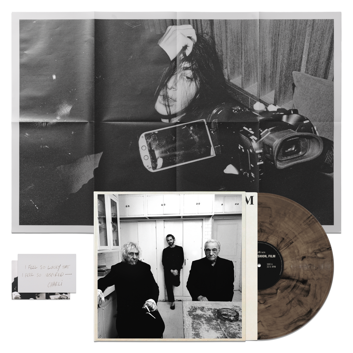 Charli XCX - Music, Fashion, Film (Indie Exclusive, Smoke Vinyl, Die-Cut, Postcard)