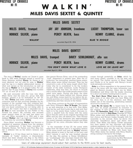 Miles Davis All Stars - Walkin' (Original Jazz Classics Series) (180 Gram Vinyl)