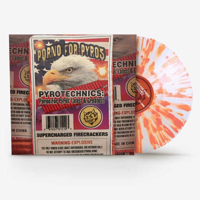 Porno for Pyros - Pyrotechnics: Porno For Pyros' Latest & Greatest (ROCKTOBER, Clear w/ Orange Splatter Vinyl)