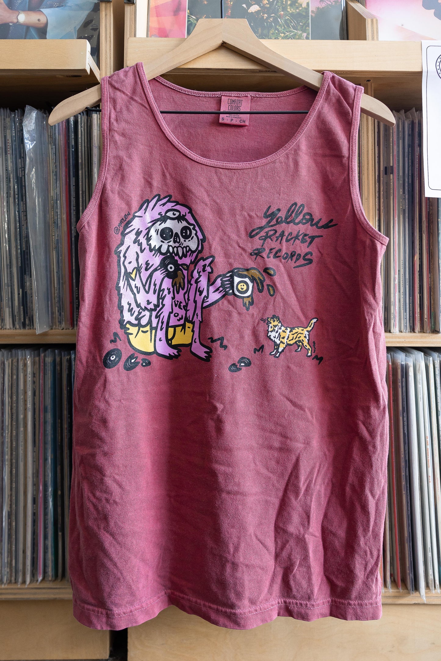 Yellow Racket Collie vs. Monster Tank Top