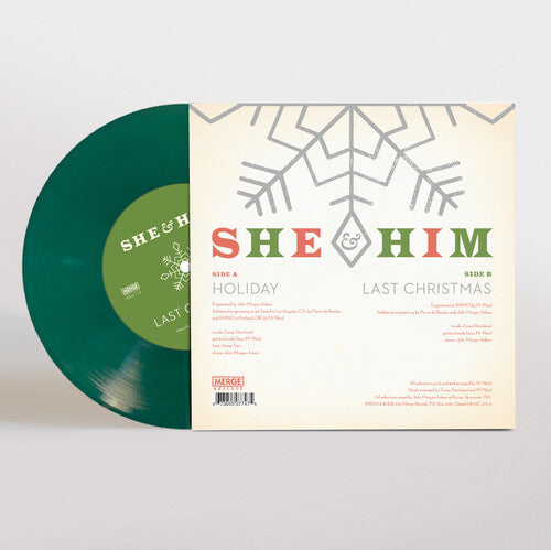 She & Him - Holiday / Last Christmas (Colored Vinyl, Indie Exclusive, 7" Single)