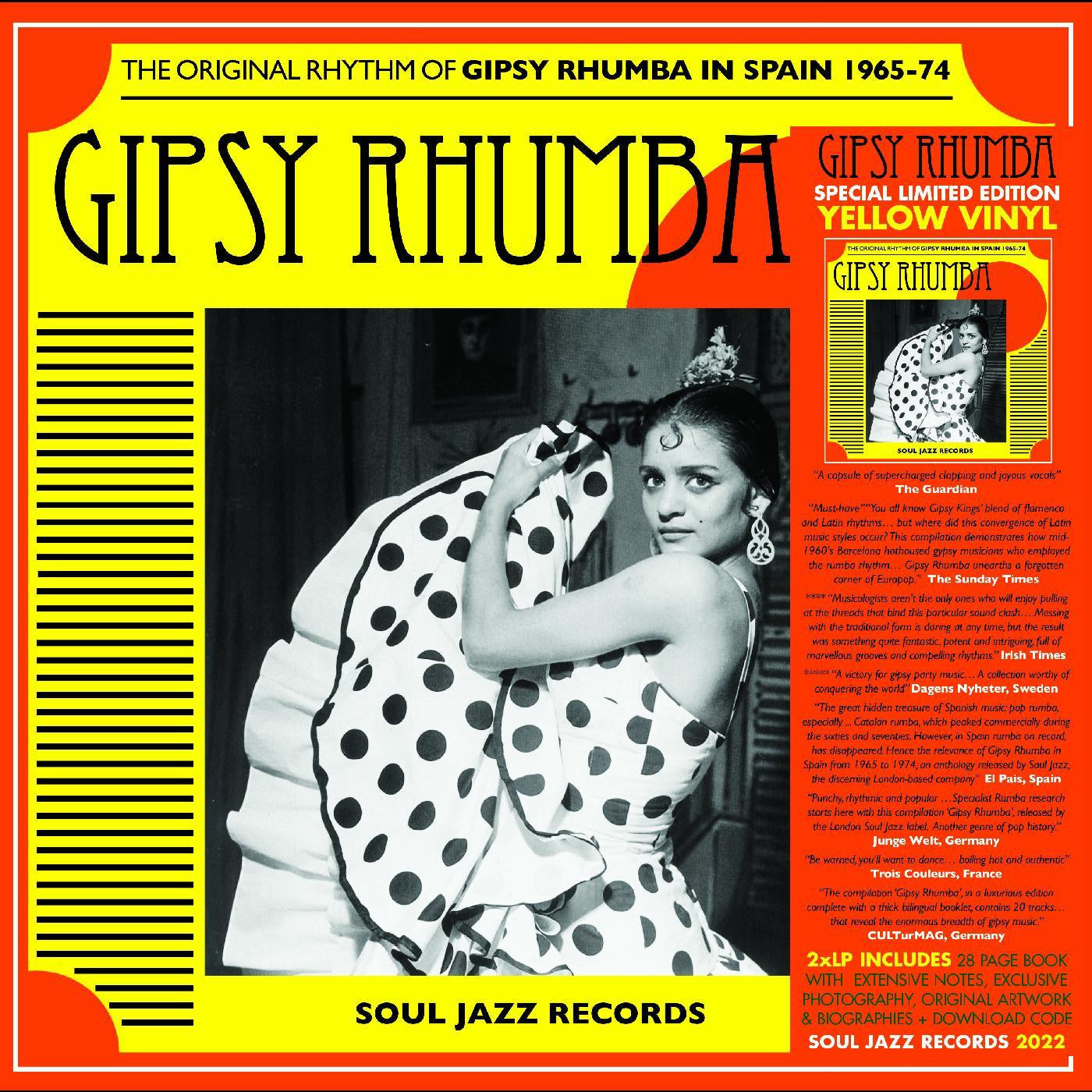 Soul Jazz Records Presents - Gipsy Rhumba – The Original Rhythm Of Gipsy Rhumba in Spain 1965-74 (Yellow Vinyl, RSD 2023)