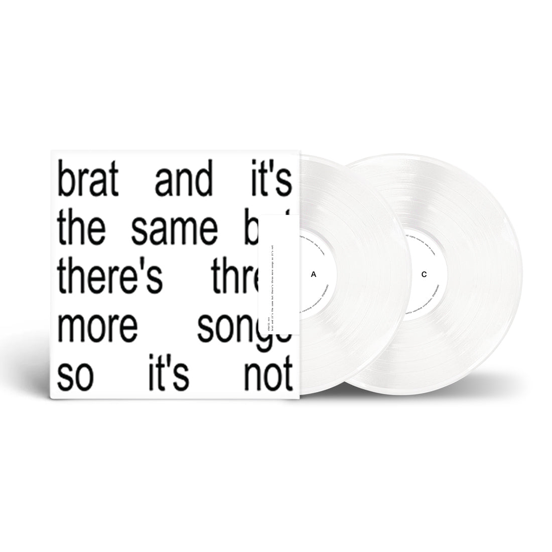 Charli XCX - brat and it's the same but there's three more songs so it's not (2LP, White Vinyl, Bonus Tracks)