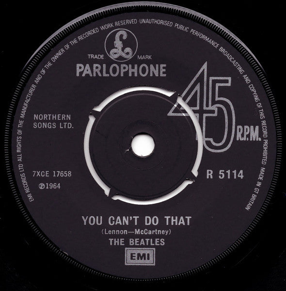 Beatles, The - Can't Buy Me Love/You Can't Do That (Single, Reissue, Mono) (Pre-Loved)