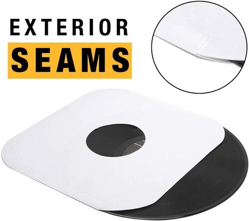 Big Fudge - BFIS12x100US 12-inch Vinyl LP Record Round Corner Inner 100 Pack White