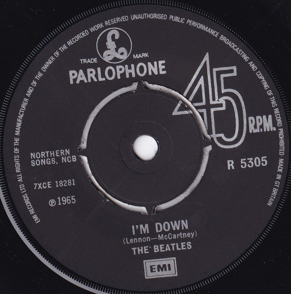 Beatles, The - Help! b/w I'm Down (UK Pressing) (Single, Reissue, Mono) (Pre-Loved)