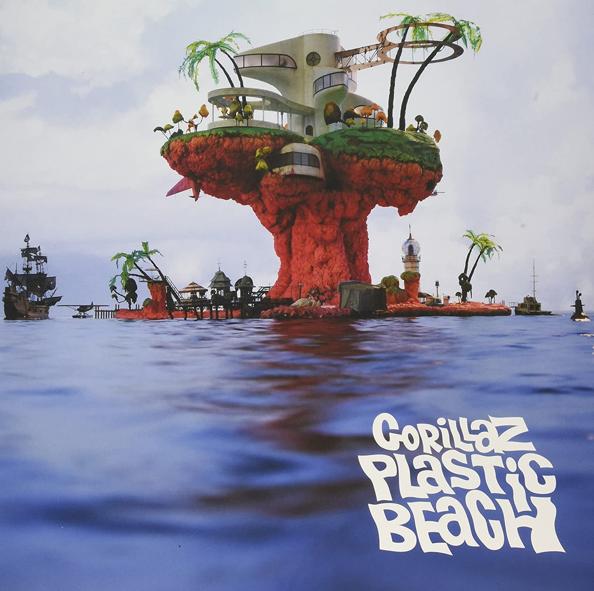 PRE-ORDER - Gorillaz - Plastic Beach (Brick & Mortar Exclusive, White with On Body Printing) (Cassette) (12/04)