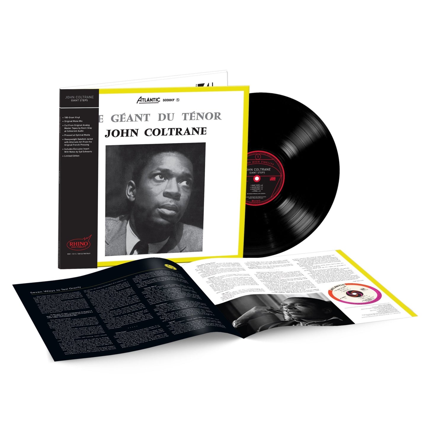 Coltrane, John - Giant Steps (Limited Edition, 180 Gram, Brick & Mortar Exclusive, Mono) (Rhino SYEOR 2026) - 081227807849 - Vinyl LP's - Yellow Racket Records