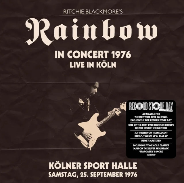 Rainbow (Blackmore, Ritchie's Rainbow) - Live From Koln 1976 (Translucent Red, Yellow, Blue Vinyl) (RSD 2026)