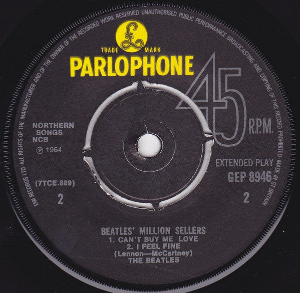 Beatles, The - The Beatles' Million Sellers (UK Pressing) (Pre-Loved)