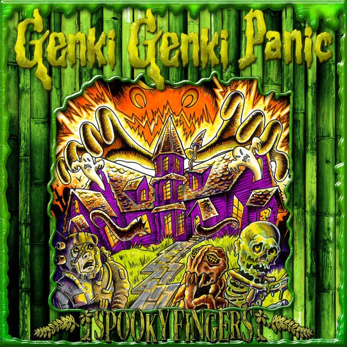 Genki Genki Panic - Spooky Fingers (Translucent Orange/Black 10" Vinyl EP) - N - Genki Genki Panic - Spooky Fingers (Translucent Orange/Black 10" Vinyl EP) - Vinyl LP's - Yellow Racket Records