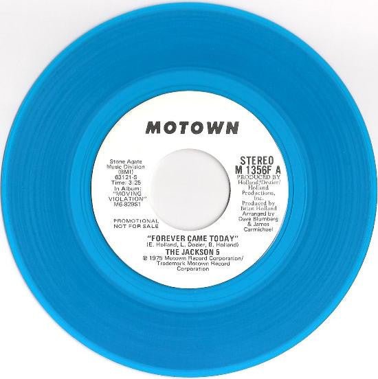 Jackson 5, The - Forever Came Today (7", Promo, Blue Vinyl) (Pre - Loved) - VG+ - Jackson 5, The - Forever Came Today (7", Promo, Blue Vinyl) (Pre-Loved) - Vinyl 7" Singles - Yellow Racket Records