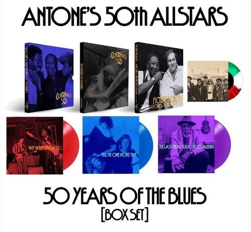 Various - Antones: 50 Years Of The Blues (Purple, Blue, Red Vinyl, With Bonus 7") - 607396351510 - Vinyl LP's - Yellow Racket Records