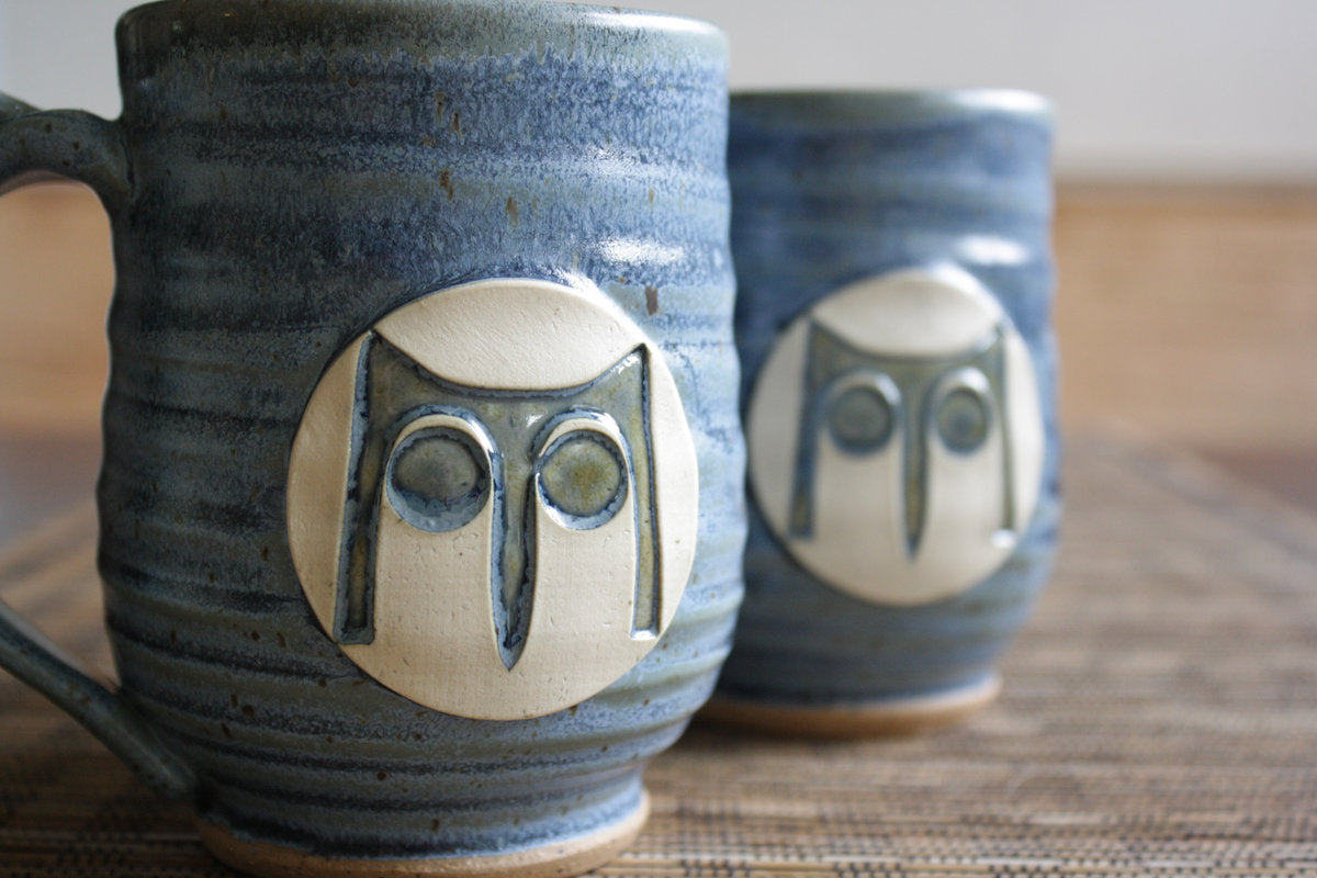 Ceramic Telemonster - Slate Blue Glaze (by Forman Pottery)