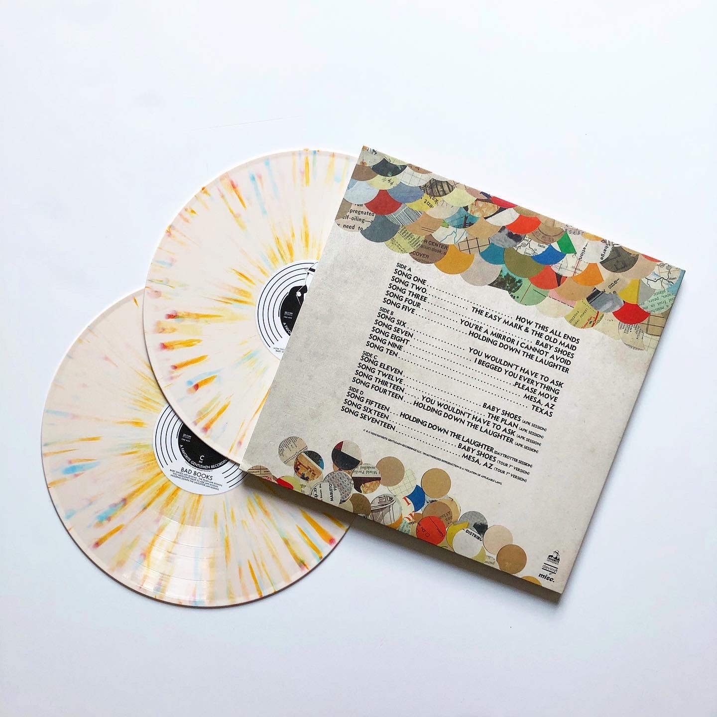 Bad Books - Bad Books (Cream with Orange, Yellow, Blue Splatter)