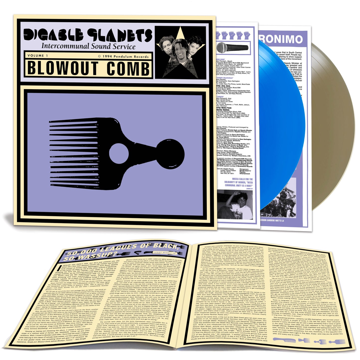 Digable Planets - Blowout Comb (2LP, "Dazed and Amazed" Duo Colored Vinyl)