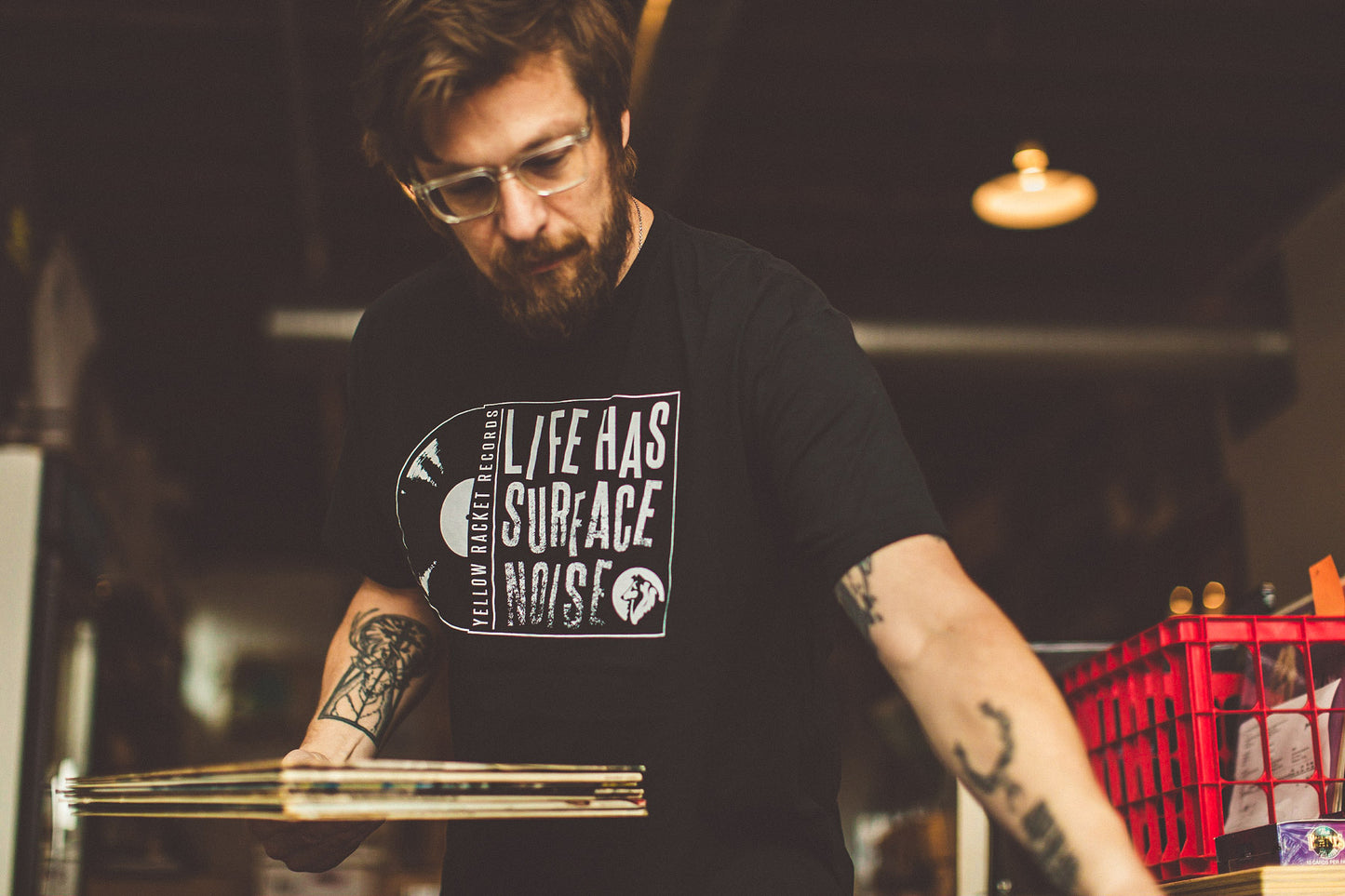 "Life Has Surface Noise" Classic Black & White T-Shirt