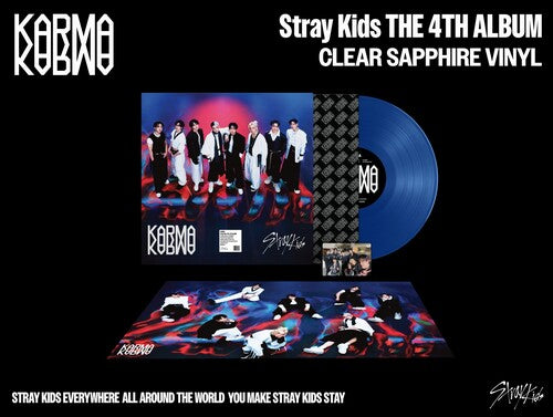 Stray Kids - KARMA (Clear Sapphire Vinyl, Gatefold, Poster, Photo)