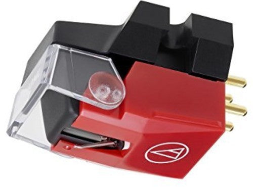 Audio-Technica - VM540ML Dual Moving Magnet Phono Cartridge with MicroLine Stylus 1/2" Mount includes Mounting Hardware (Black/Red)