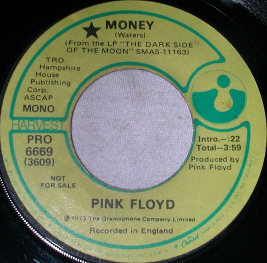 Pink Floyd - Money (7", Los Angeles Pressing, Promo) (Pre-Loved)