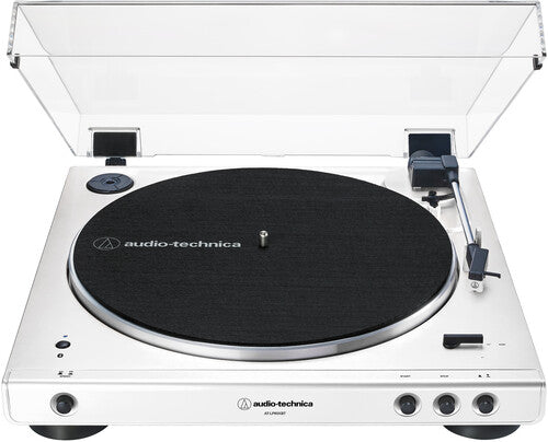 Audio Technica AT-LP60XBT-WW Turntable (Bluetooth, Fully Automatic, White)