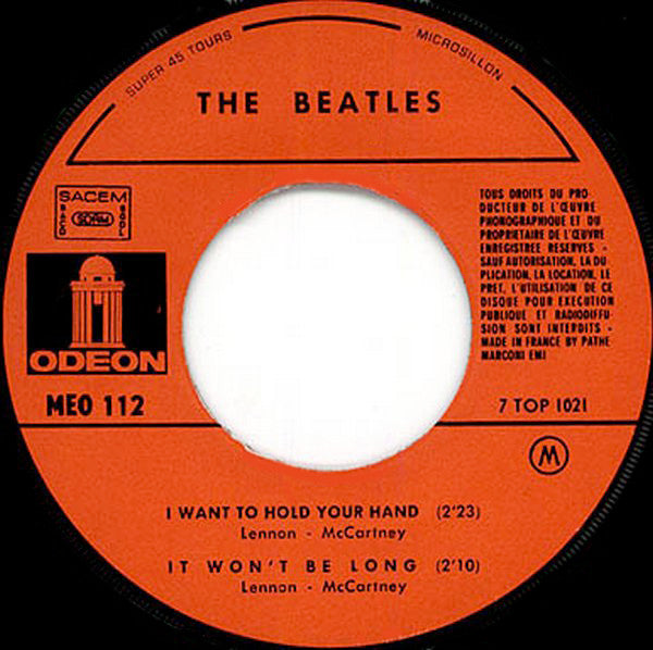 Beatles, Les - I Want To Hold Your Hand (French Pressing) (EP, Reissue) (Pre-Loved)