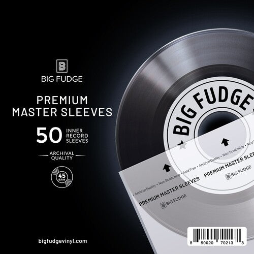 Big Fudge - BFPIS7 45RPM Vinyl Record Premium Master Inner Sleeves 50 Pack Clear