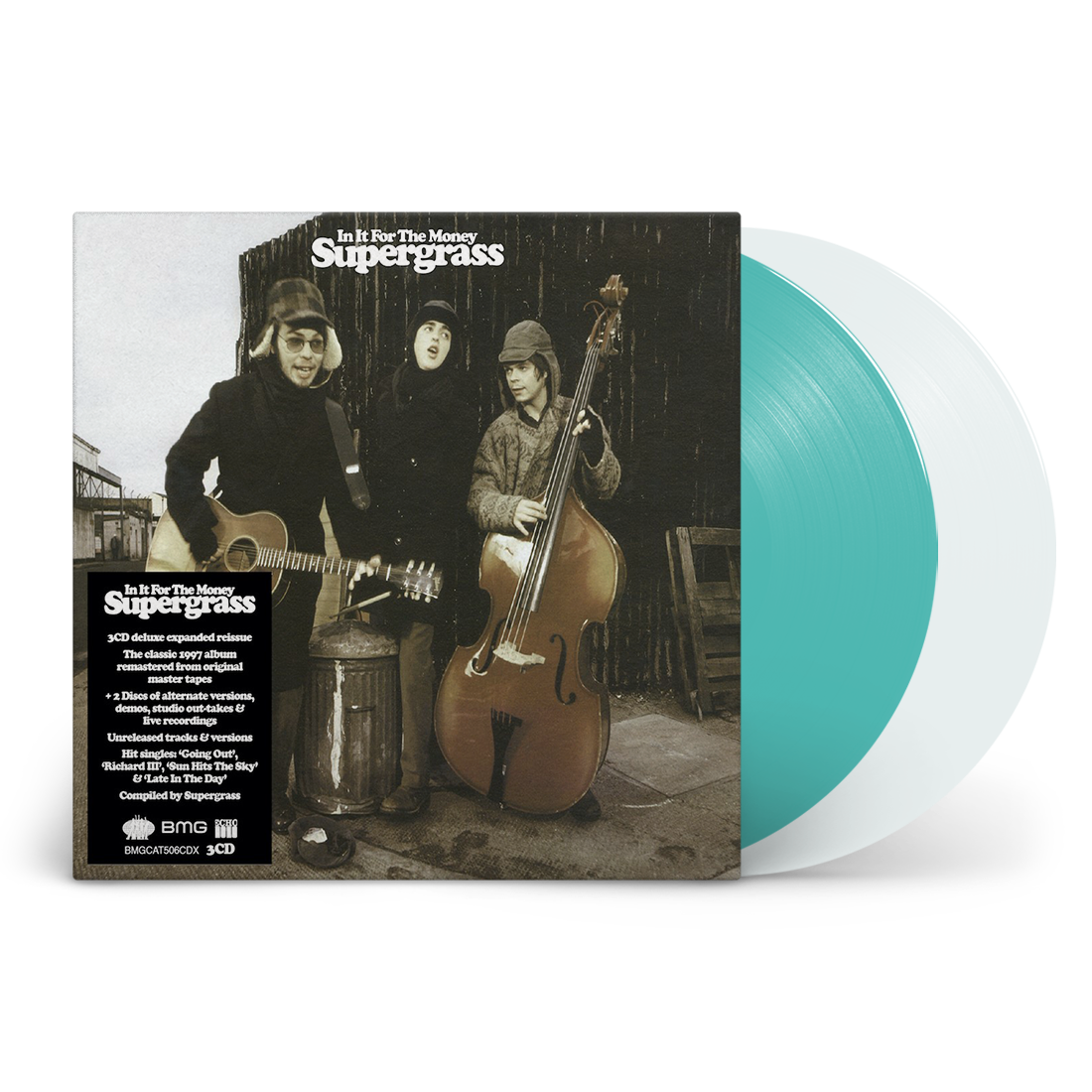 Supergrass - In It For The Money (180 Gram Vinyl, Colored Vinyl, Turquoise, With Bonus 12", White)