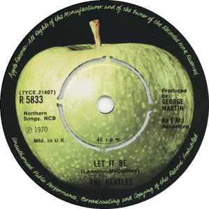 Beatles, The - Let It Be c/w You Know My Name (UK Pressing) (Single, Reissue) (Pre-Loved)