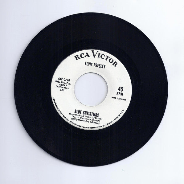 Presley, Elvis - Wooden Heart/Blue Christmas (7", White Label Promo) (Pre-Loved)