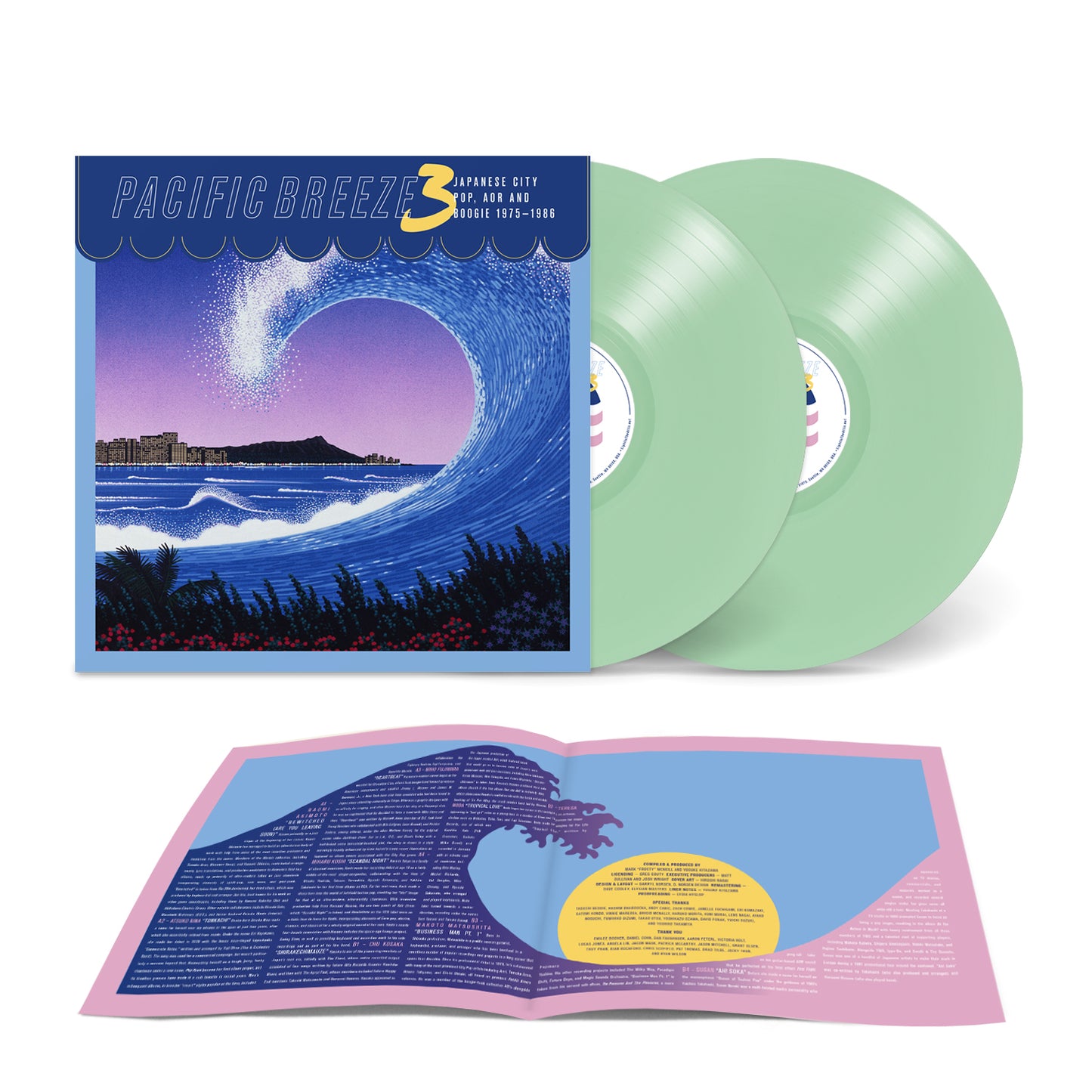 Various Artists - Pacific Breeze Volume 3: Japanese City Pop, AOR & Boogie 1975-1987 (Seafoam Green Vinyl)