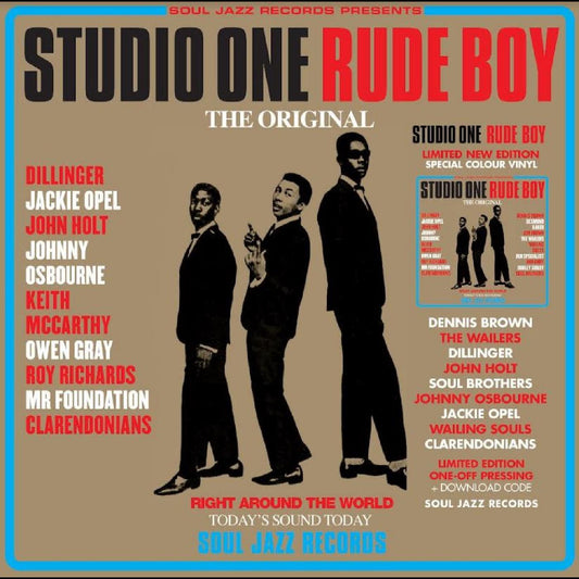 Soul Jazz Records Presents - Studio One Rude Boy (Cyan, Red Vinyl) (RSD 2024)
