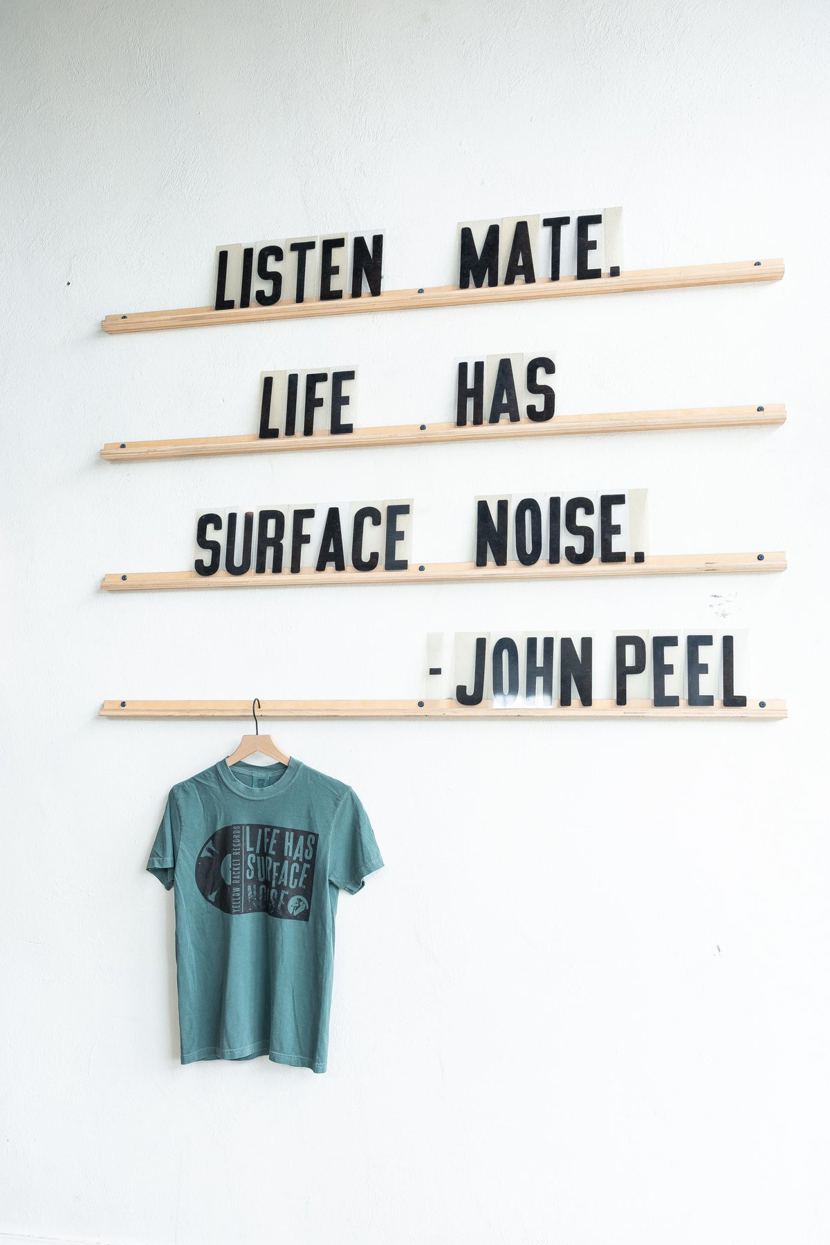 "Life Has Surface Noise" - Spruce Blue Comfort Colors T-Shirt
