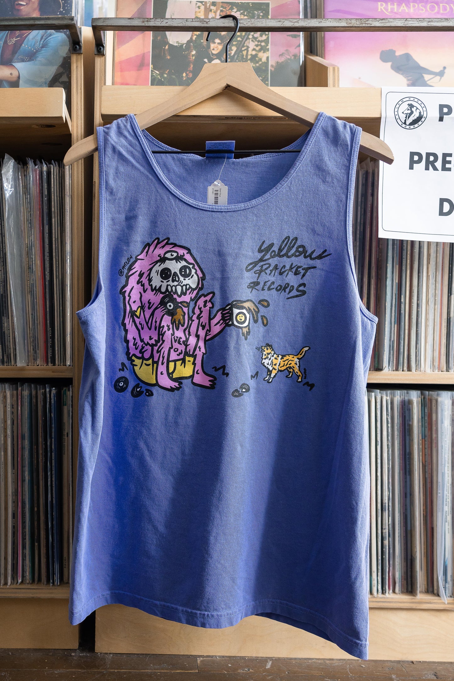 Yellow Racket Collie vs. Monster Tank Top