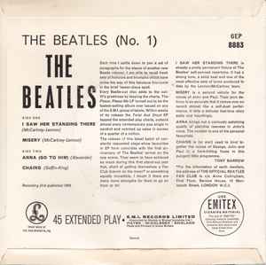 Beatles, The - The Beatles No. 1 (UK Pressing) (EP, Repress, Mono) (Pre-Loved)