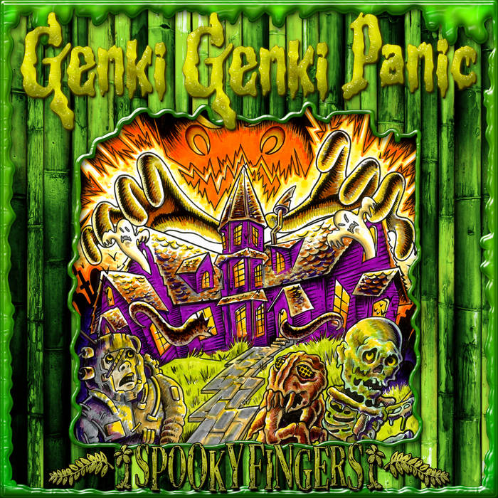 Genki Genki Panic - Spooky Fingers (Translucent Crystal Slime Green 10" Vinyl EP)