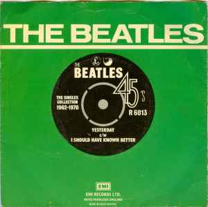 Beatles, The - Yesterday c/w I Should Have Known Better (UK Pressing) (Single, Stereo) (Pre-Loved)