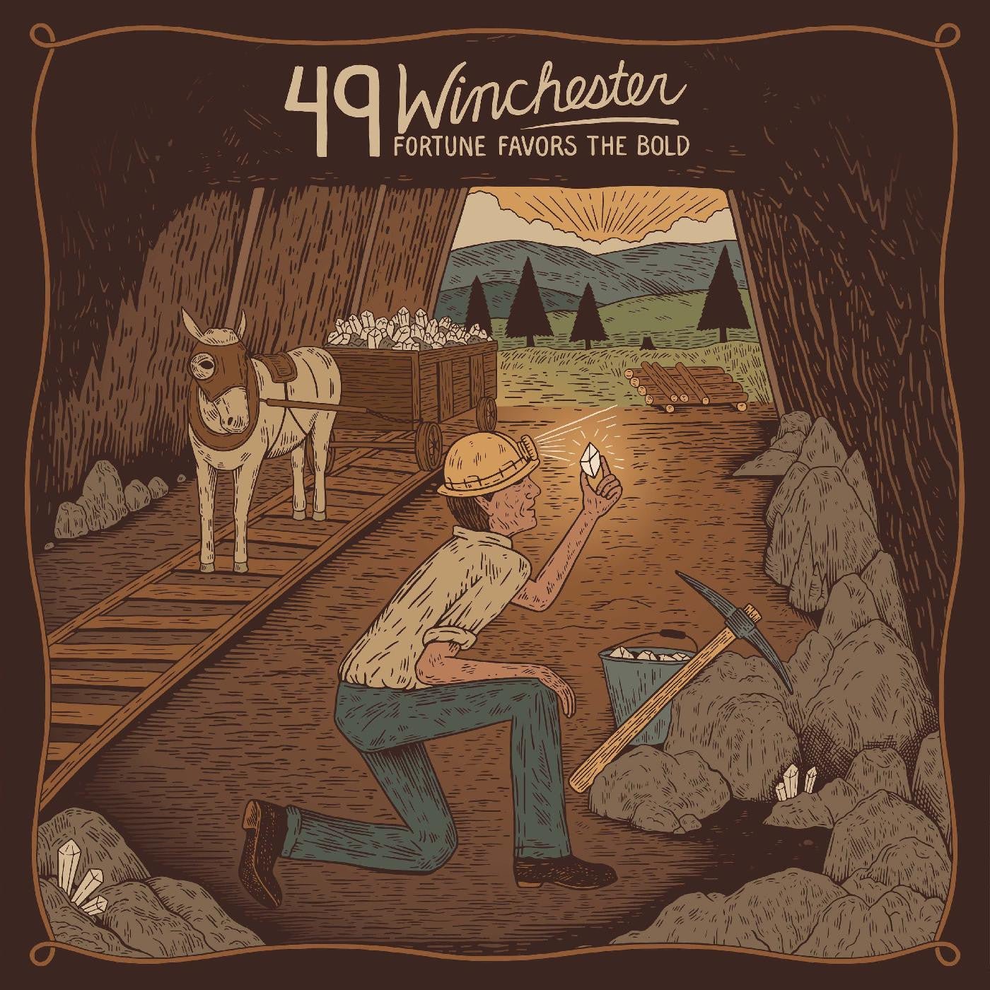 49 Winchester - Fortune Favors the Bold (Red, Marigold, Green Splatter Vinyl) - 607396597017 - Vinyl LP's - Yellow Racket Records