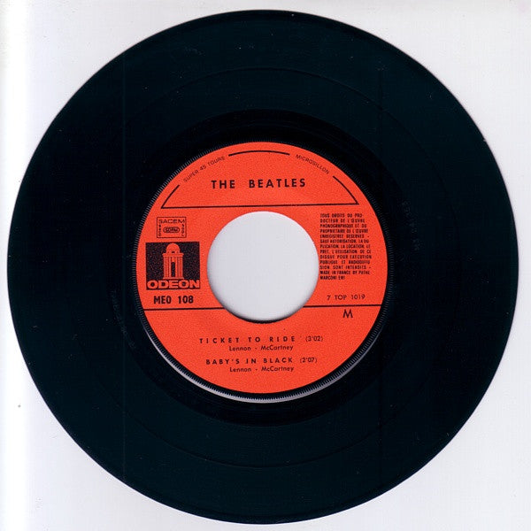 Beatles, Les - Ticket To Ride (French Pressing) (EP, Reissue, Red Labels) (Pre-Loved)