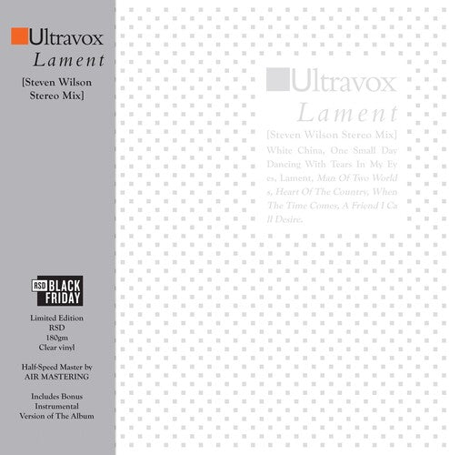 Ultravox - Lament - Steven Wilson Stereo Mix (RSD Black Friday 2024)