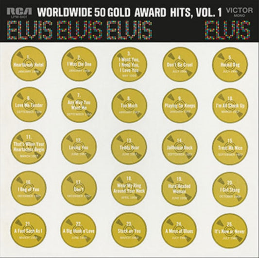 Presley, Elvis - Worldwide 50 Gold Award Hits Vol.1 (4LP, 180g, Gold & Black Marbled Vinyl)