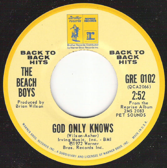 Beach Boys, The - God Only Knows/Caroline, No (7") (Pre-Loved)