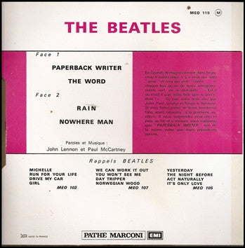 Beatles, The -  Paperback Writer (French Pressing) (1971, Reissue) (Pre-Loved)