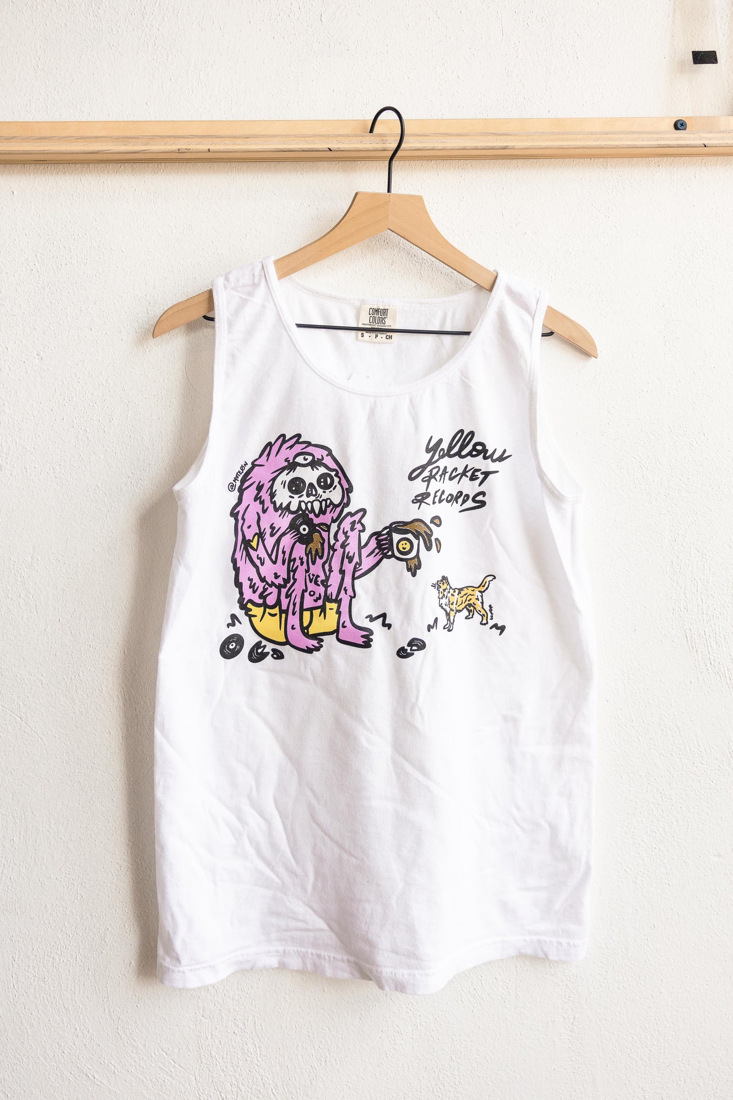 Yellow Racket Collie vs. Monster Tank Top