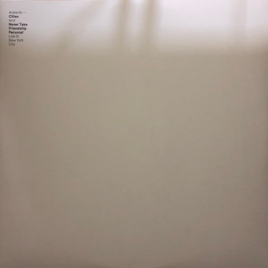 Anberlin - Cities And Never Take Friendship Personal: Live In New York City (Limited Edition, Compilation, Orange Crush Vinyl, Royal Blue Vinyl) (Pre-Loved)