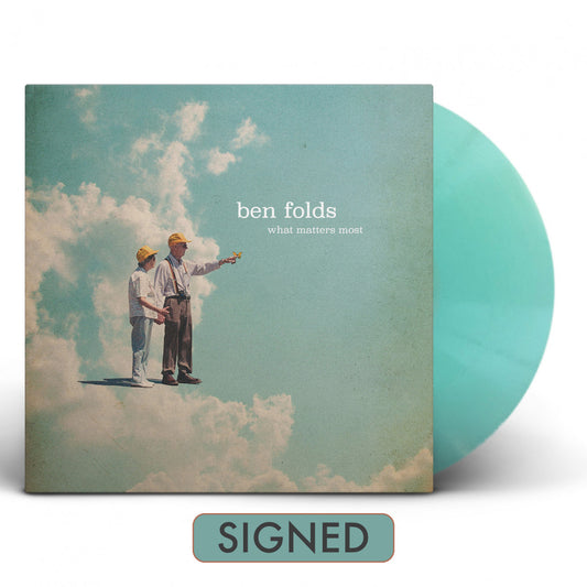 Folds, Ben - What Matters Most (Autographed, Limited Edition, Gatefold, Seaglass Blue Vinyl)