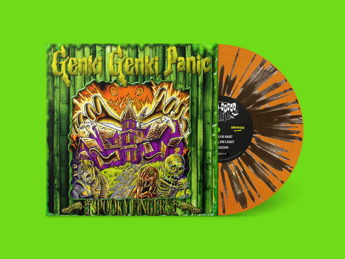 Genki Genki Panic - Spooky Fingers (Translucent Orange/Black 10" Vinyl EP)