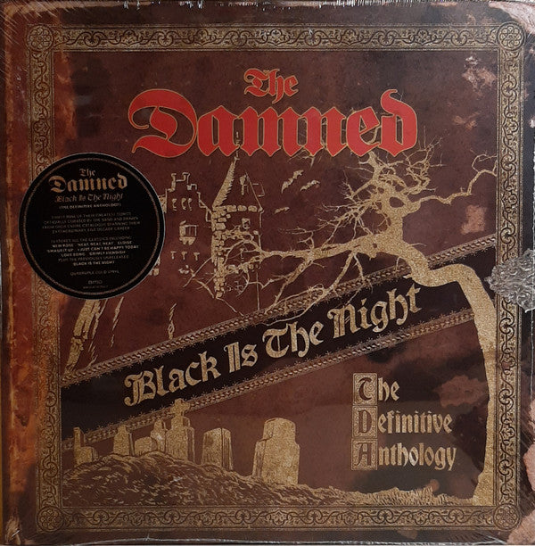 Damned, The - Black Is the Night: The Definitive Anthology (4 x Vinyl) (Gold Vinyl) (Pre-Loved)